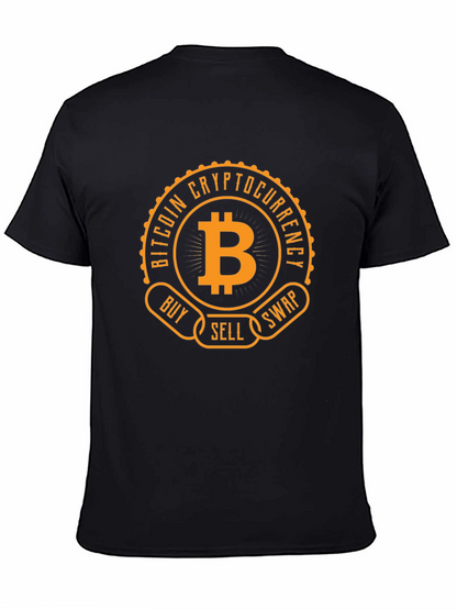 Bitcoin Cryptocurrency Black T-Shirt