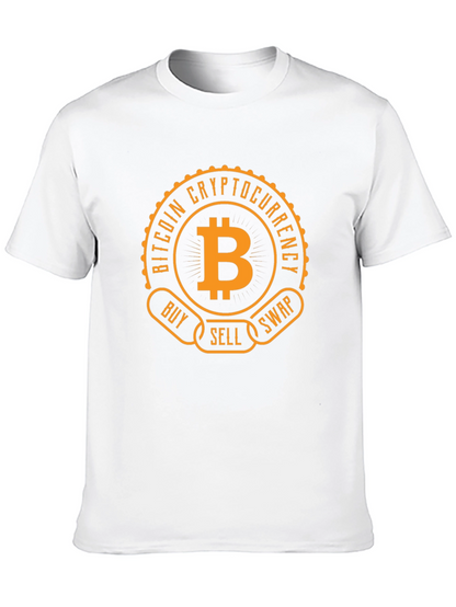 Bitcoin Cryptocurrency Black T-Shirt