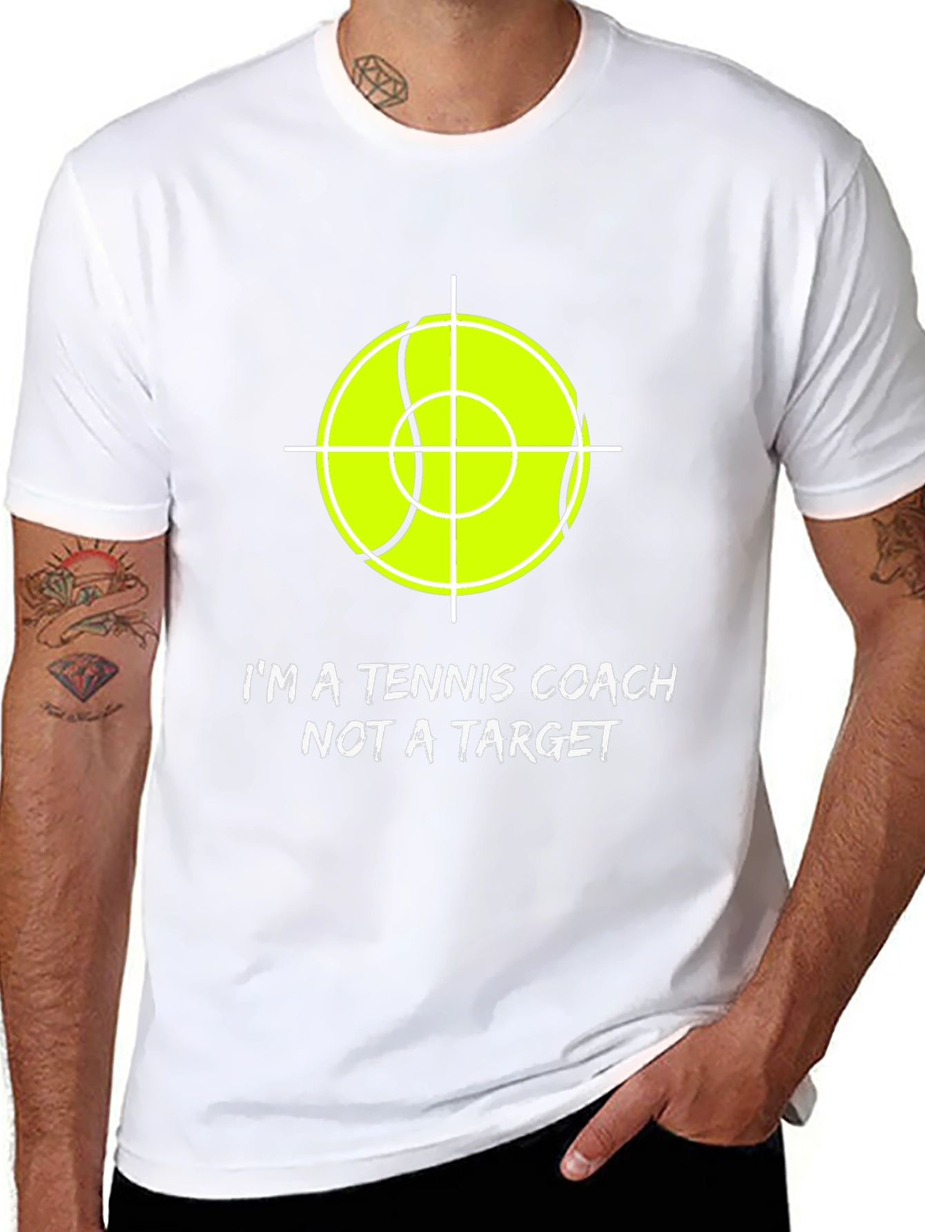 Tennis Coach Tee - Not a Target Graphic T-Shirt