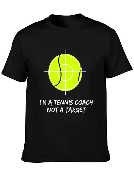 Tennis Coach Tee - Not a Target Graphic T-Shirt