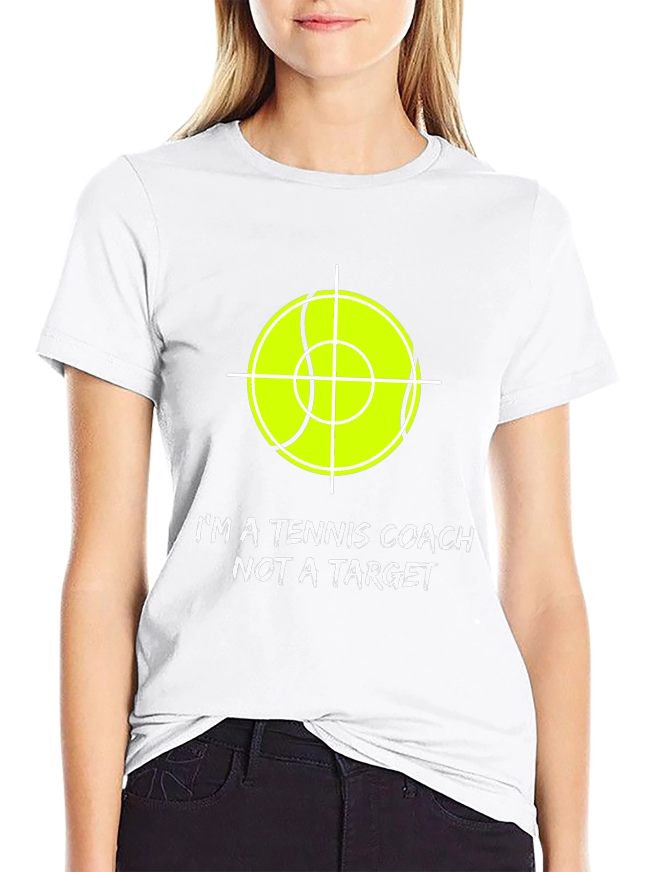 Tennis Coach Tee - Not a Target Graphic T-Shirt