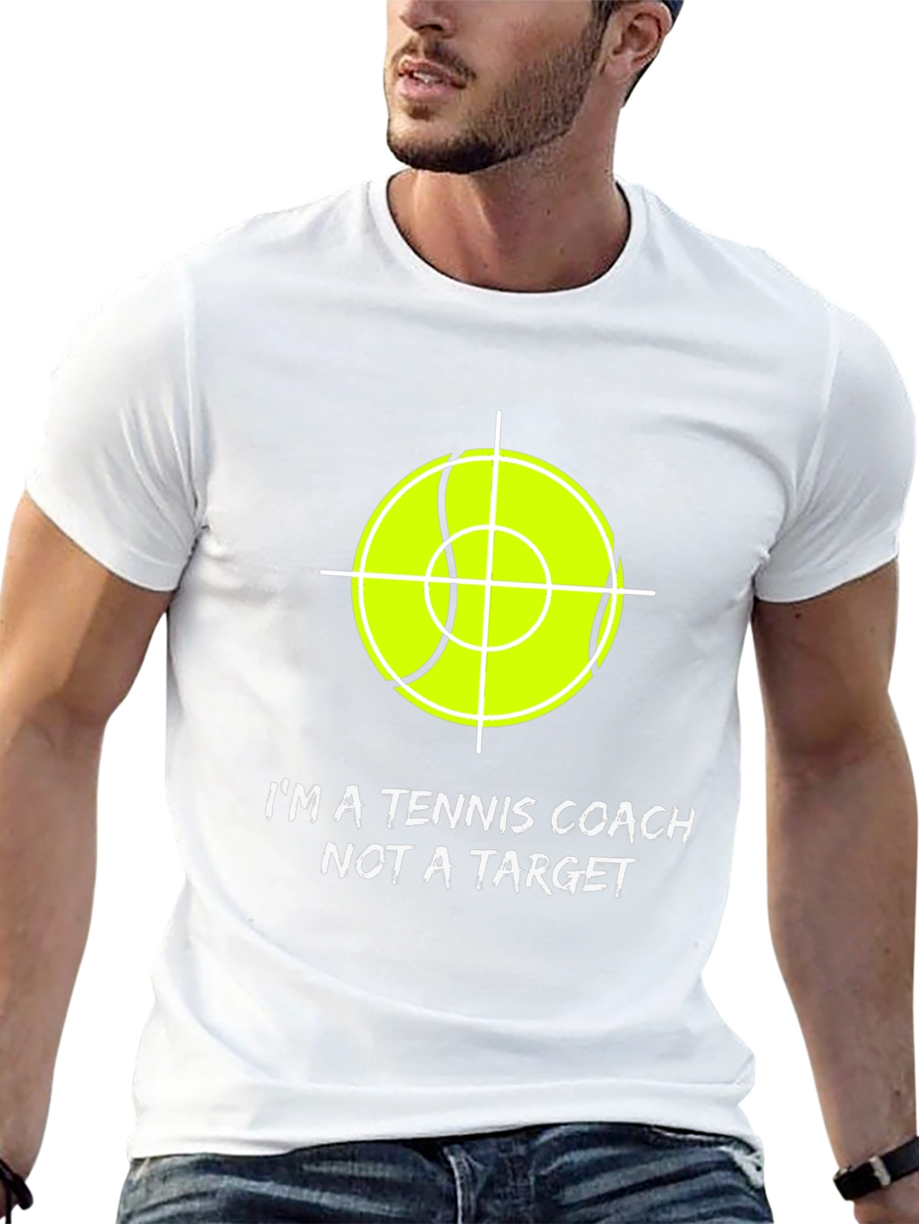Tennis Coach Tee - Not a Target Graphic T-Shirt