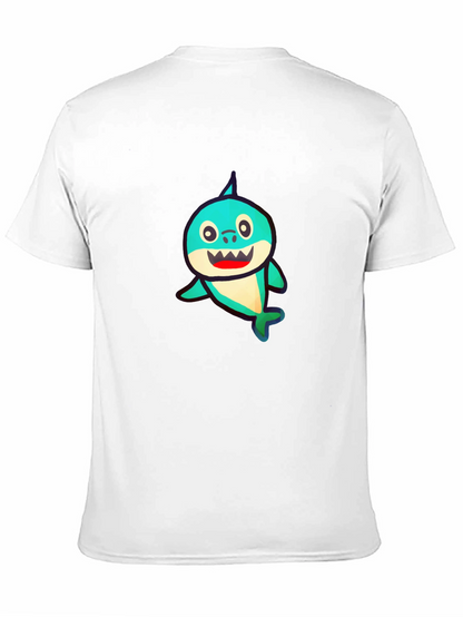 Baby Shark Graphic Print Black T-Shirt