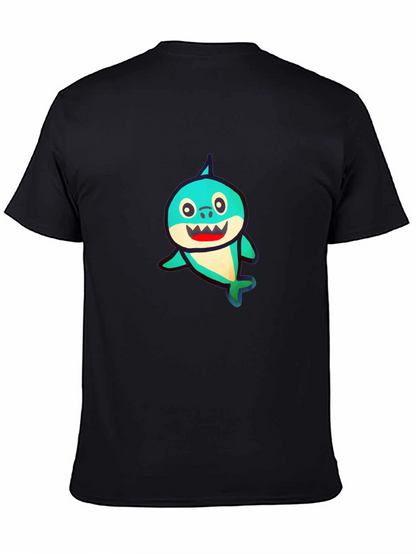 Baby Shark Graphic Print Black T-Shirt