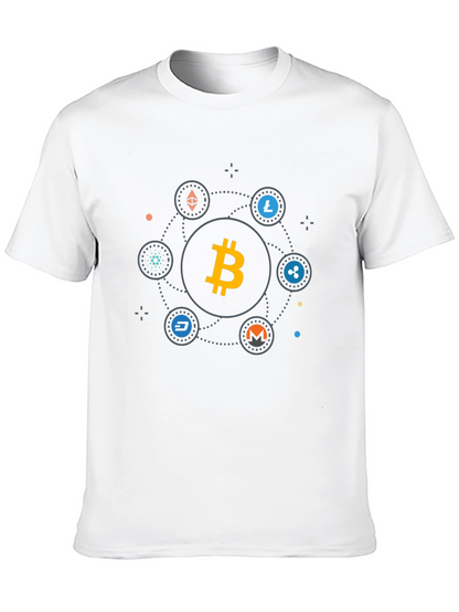 Bitcoin Crypto Currency Black T-Shirt