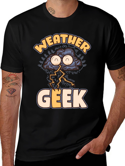 Weather Geek T-Shirt Funny Storm Cloud Design Tee