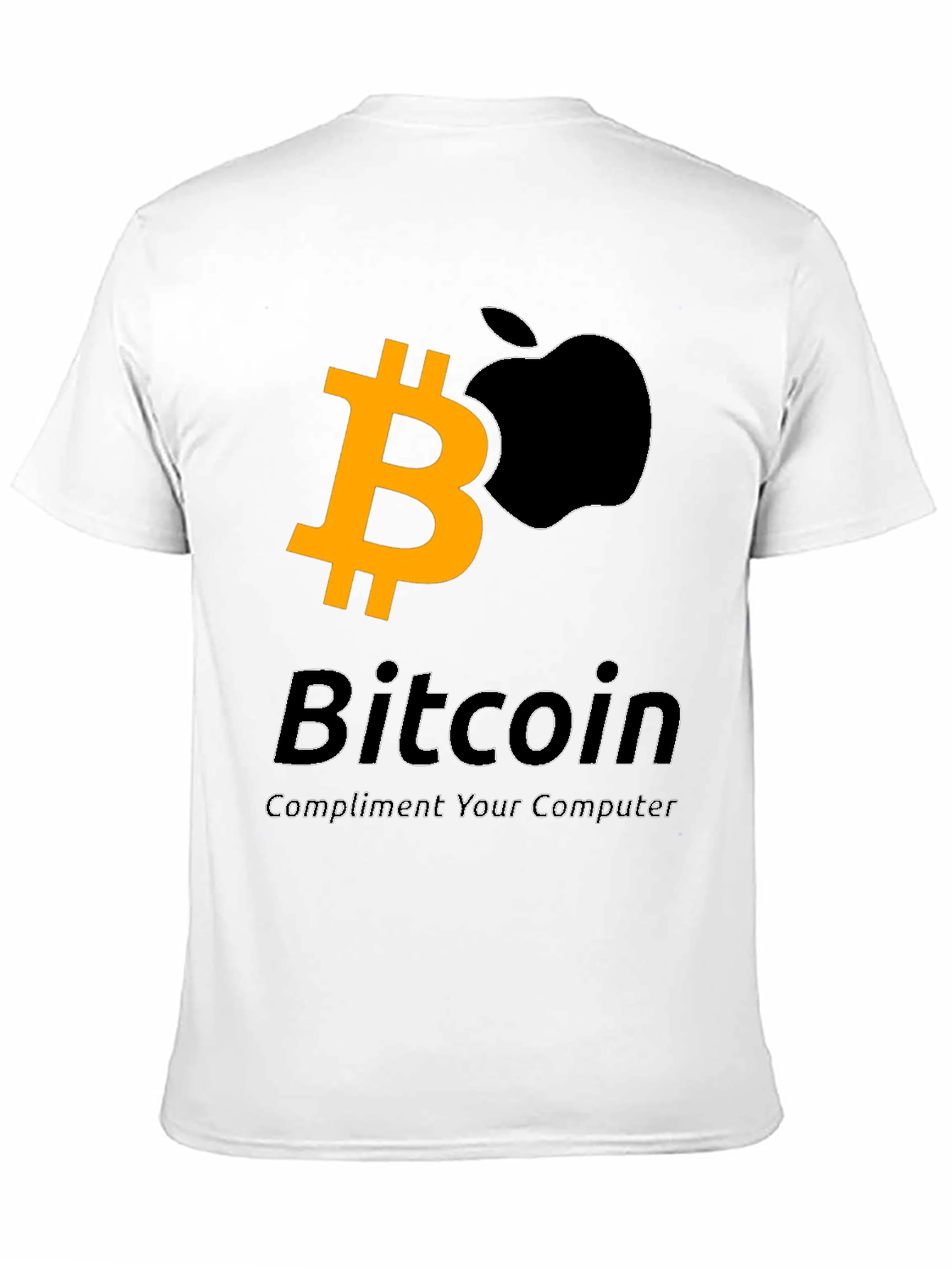 Bitcoin & Apple Mashup Graphic T-Shirt - Crypto Tee
