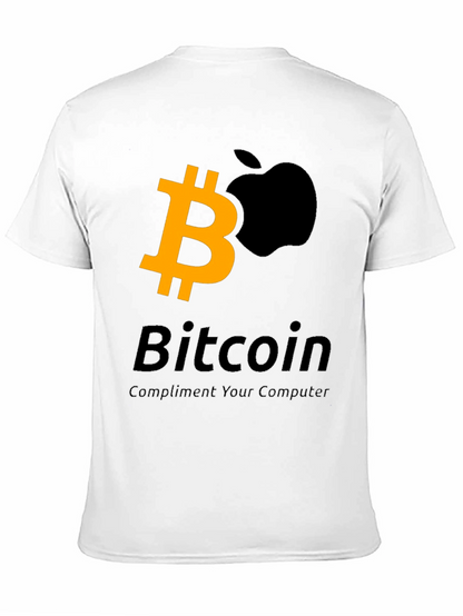 Bitcoin & Apple Mashup Graphic T-Shirt - Crypto Tee