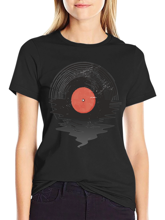 Vinyl Record Graphic Tee - Music Lovers T-Shirt