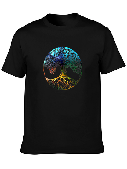 Tree of Life Graphic T-Shirt - Mens Black Tee