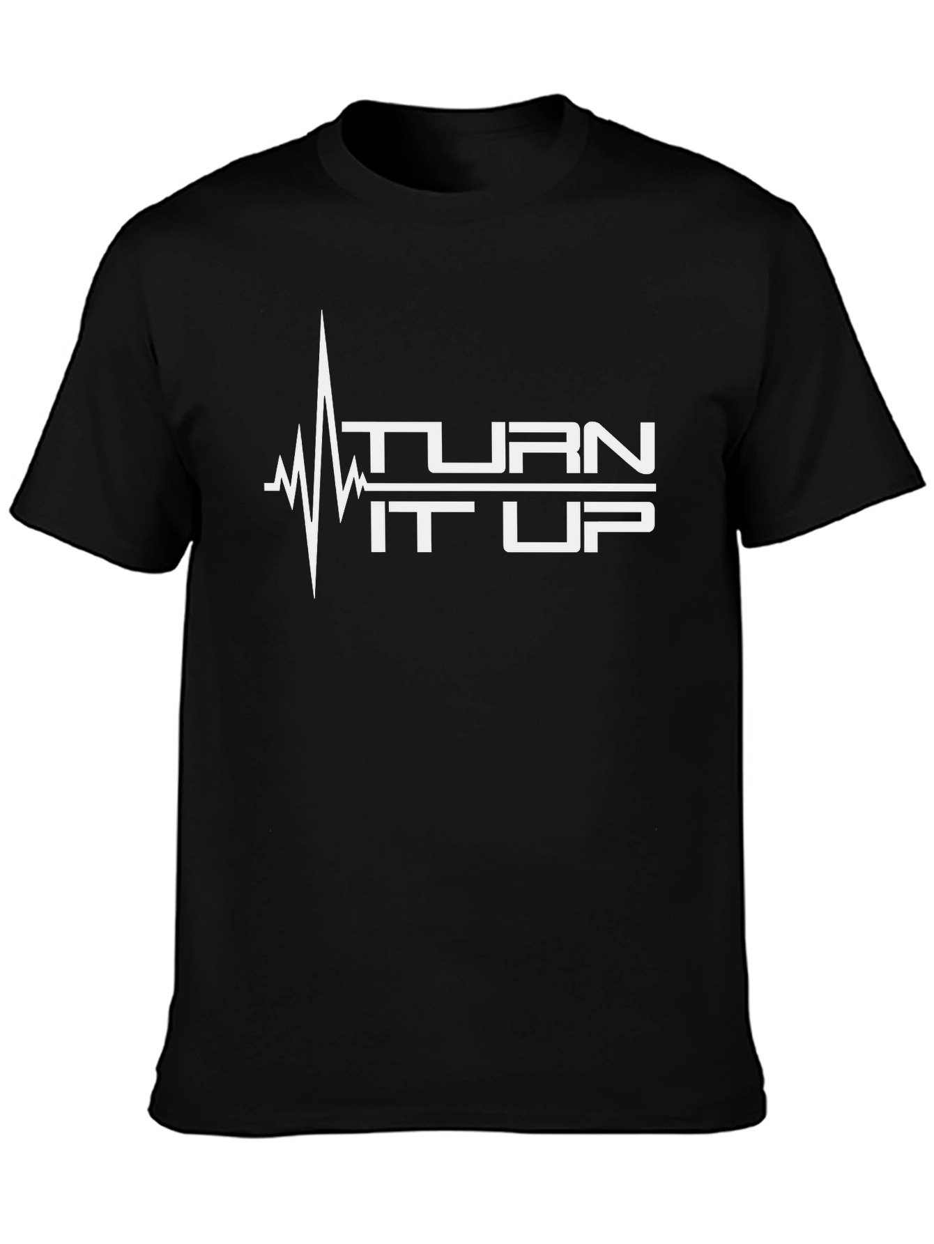 Turn It Up Graphic Tee - Black