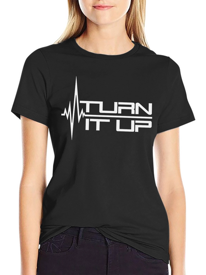 Turn It Up Graphic Tee - Black