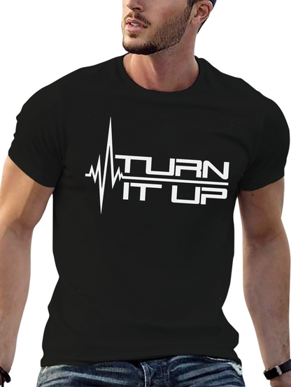 Turn It Up Graphic Tee - Black