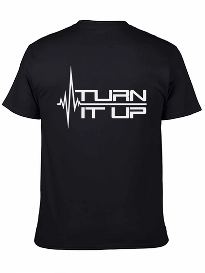 Turn It Up Graphic Tee - Black