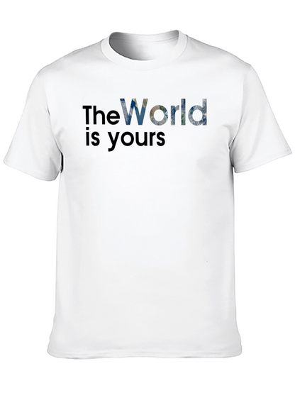 The World Is Yours Graphic T-Shirt - Black