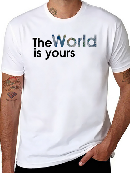 The World Is Yours Graphic T-Shirt - Black