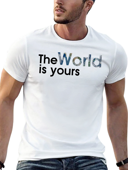 The World Is Yours Graphic T-Shirt - Black