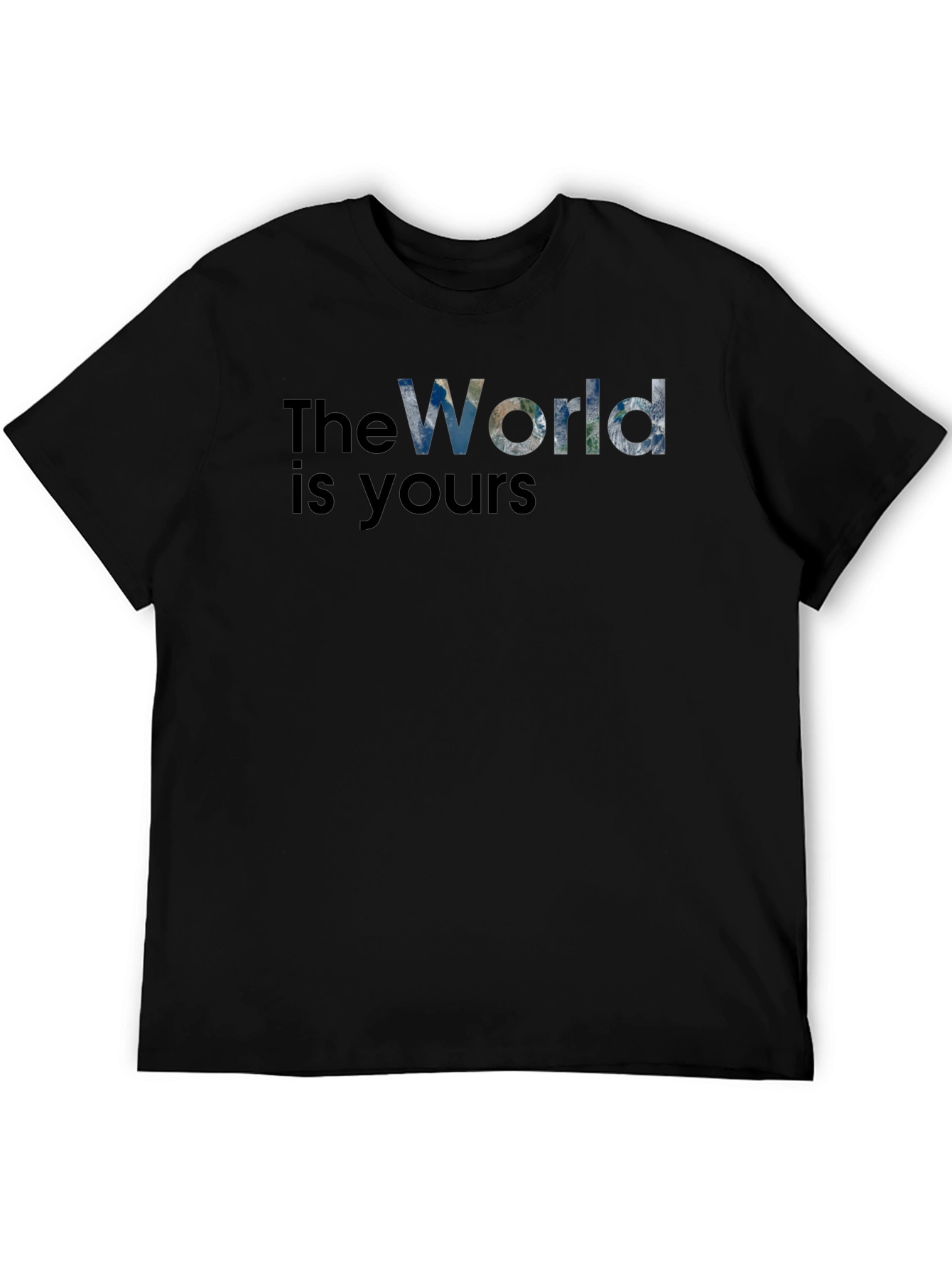 The World Is Yours Graphic T-Shirt - Black