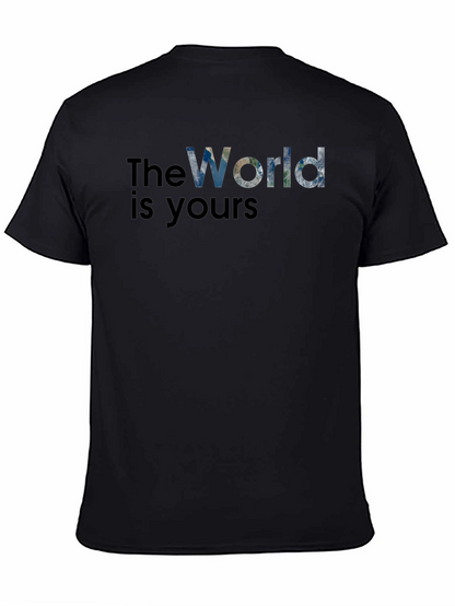 The World Is Yours Graphic T-Shirt - Black