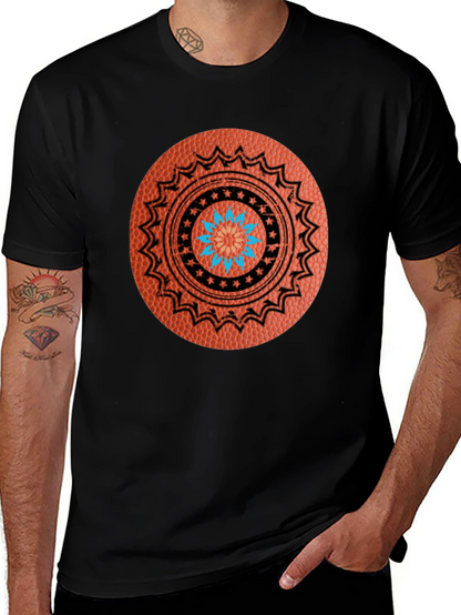 Basketball Mandala Graphic T-Shirt