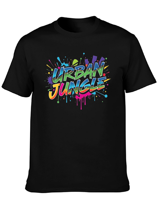 Urban Jungle Graphic Tee - Colorful Streetwear T-Shirt