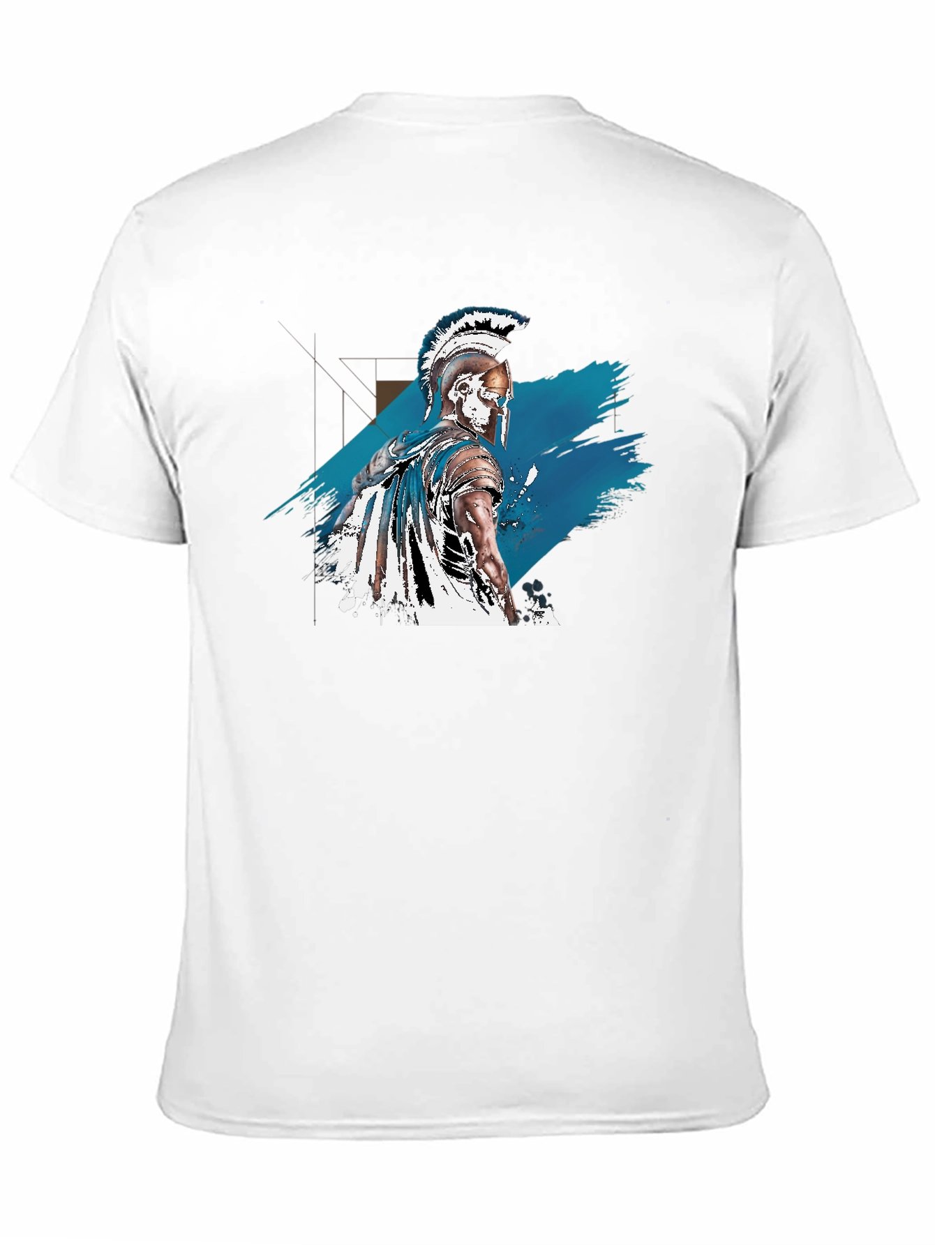 Spartan Warrior Graphic Tee - Black