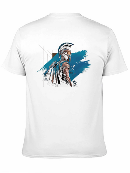 Spartan Warrior Graphic Tee - Black