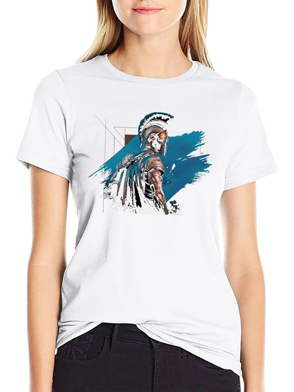 Spartan Warrior Graphic Tee - Black