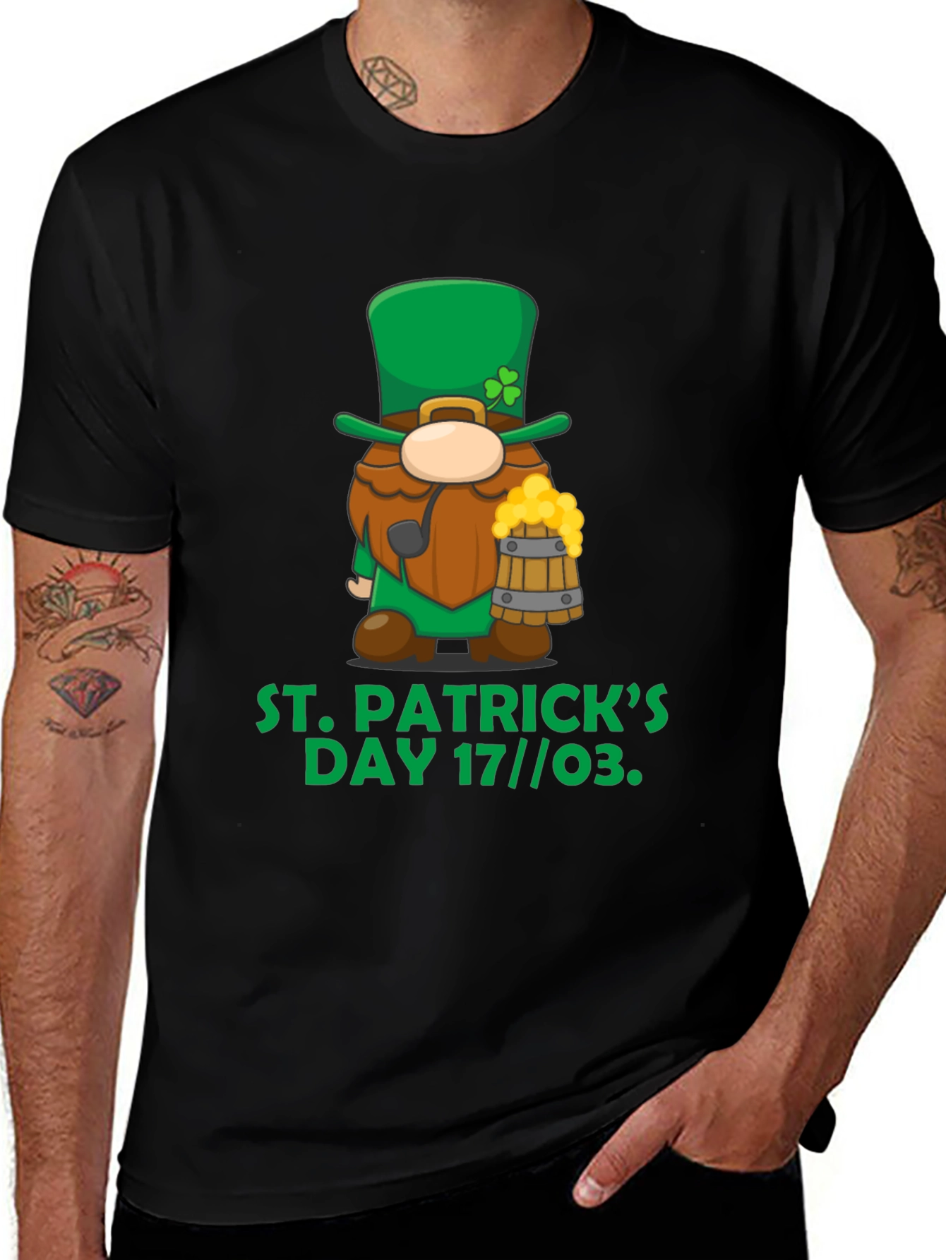 St. Patricks Day Gnome Graphic Tee