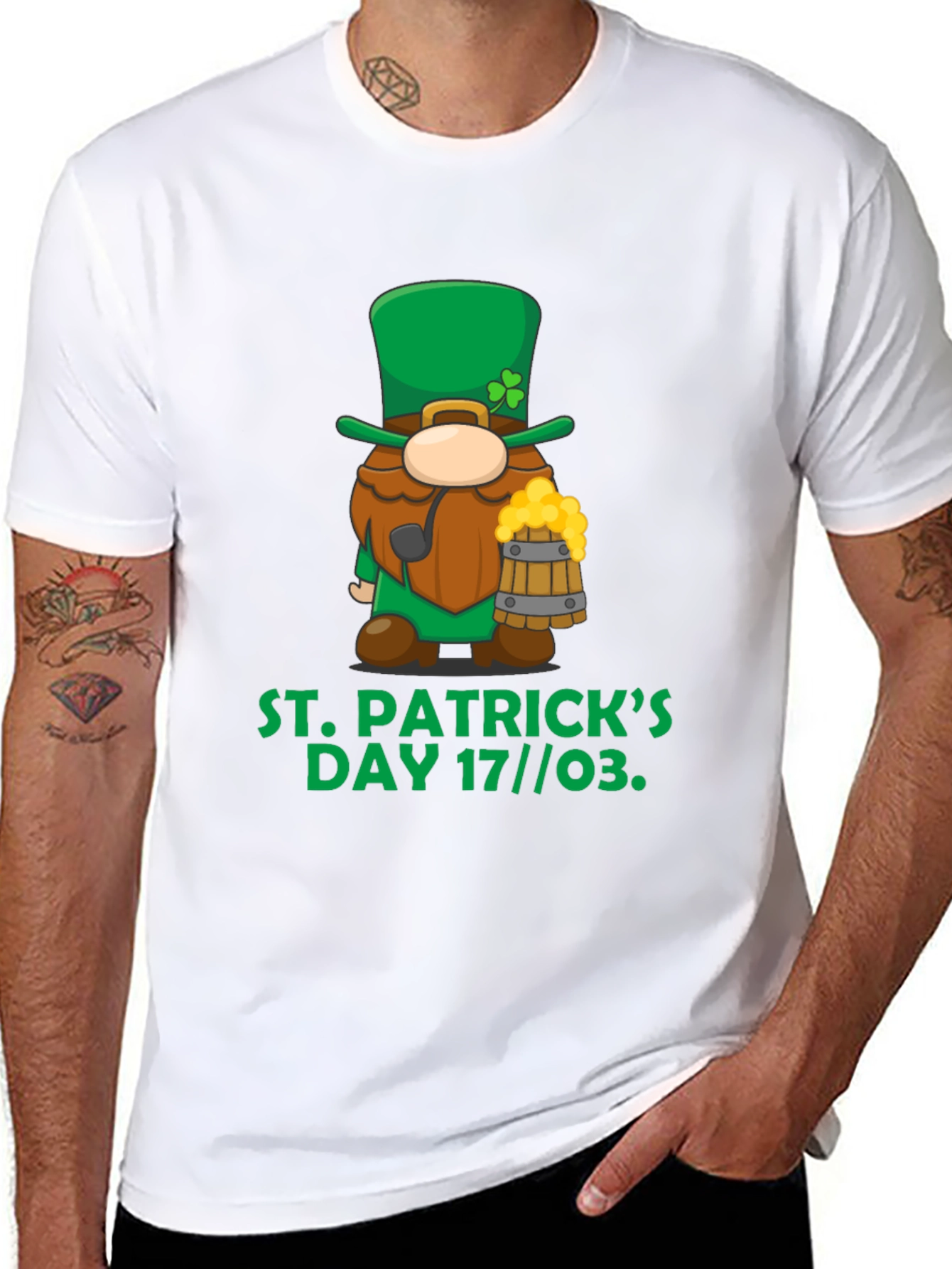 St. Patricks Day Gnome Graphic Tee