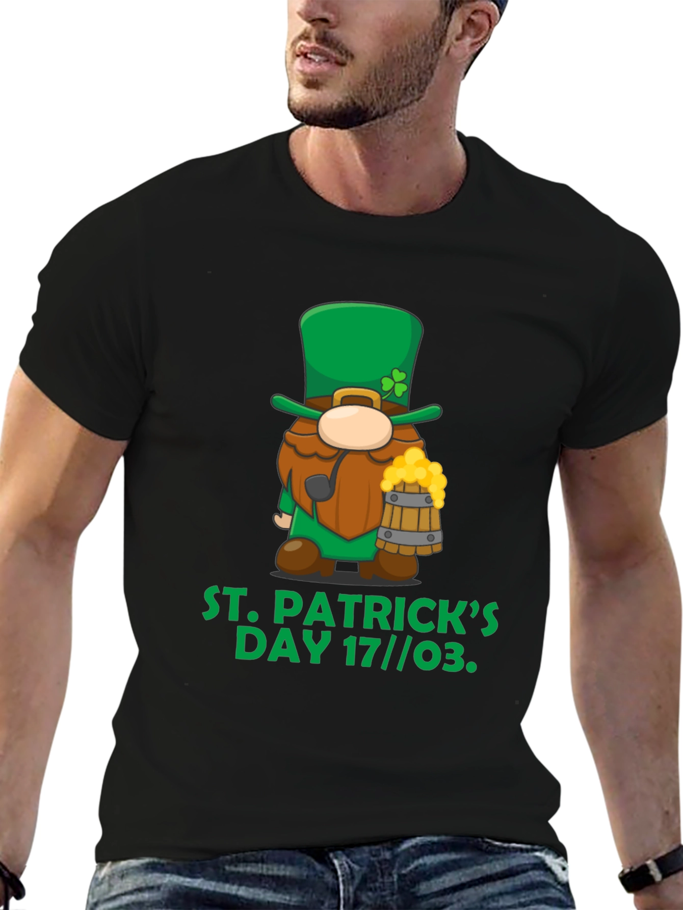 St. Patricks Day Gnome Graphic Tee