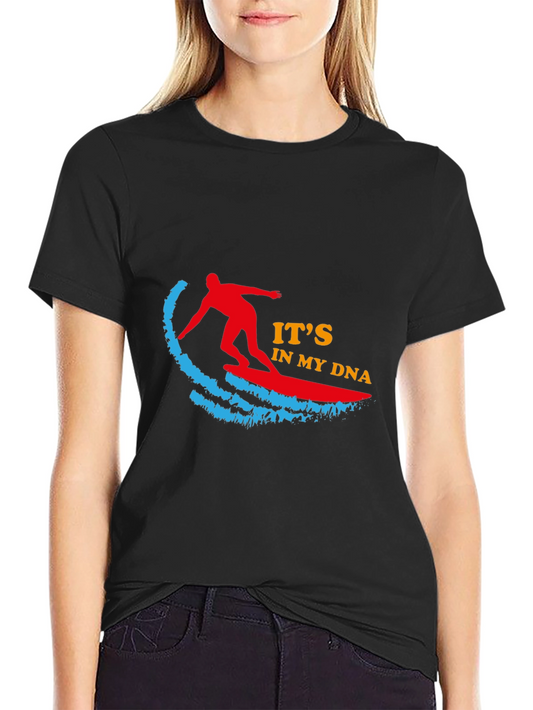 Surfing DNA Black T-Shirt - Mens Graphic Tee