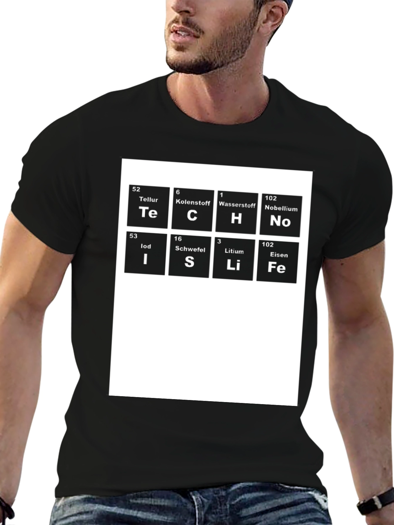 Tech Science T-Shirt Periodic Table Elements Funny Geek Tee