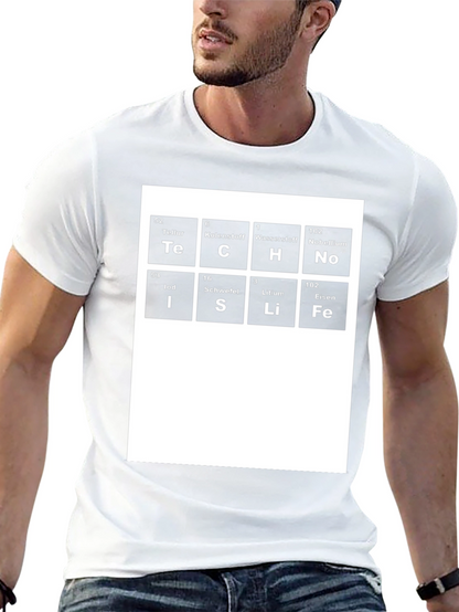 Tech Science T-Shirt Periodic Table Elements Funny Geek Tee