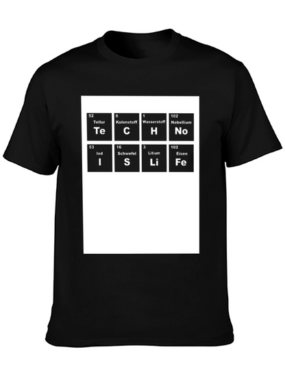 Tech Science T-Shirt Periodic Table Elements Funny Geek Tee