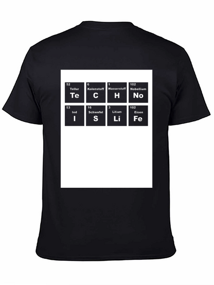 Tech Science T-Shirt Periodic Table Elements Funny Geek Tee