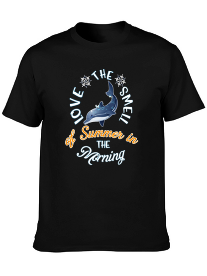 Summer Dolphin Graphic T-Shirt