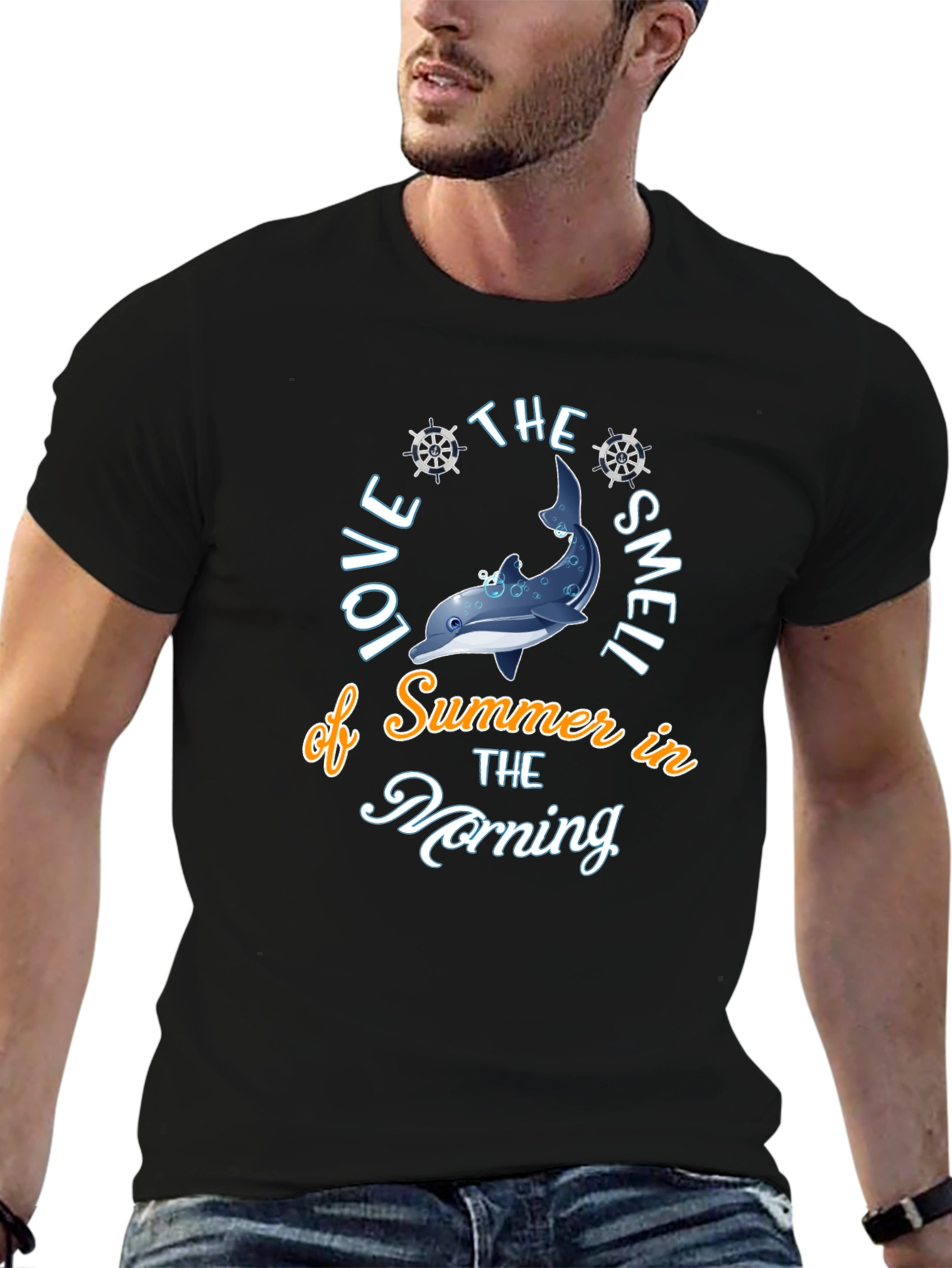 Summer Dolphin Graphic T-Shirt