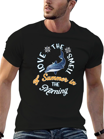 Summer Dolphin Graphic T-Shirt