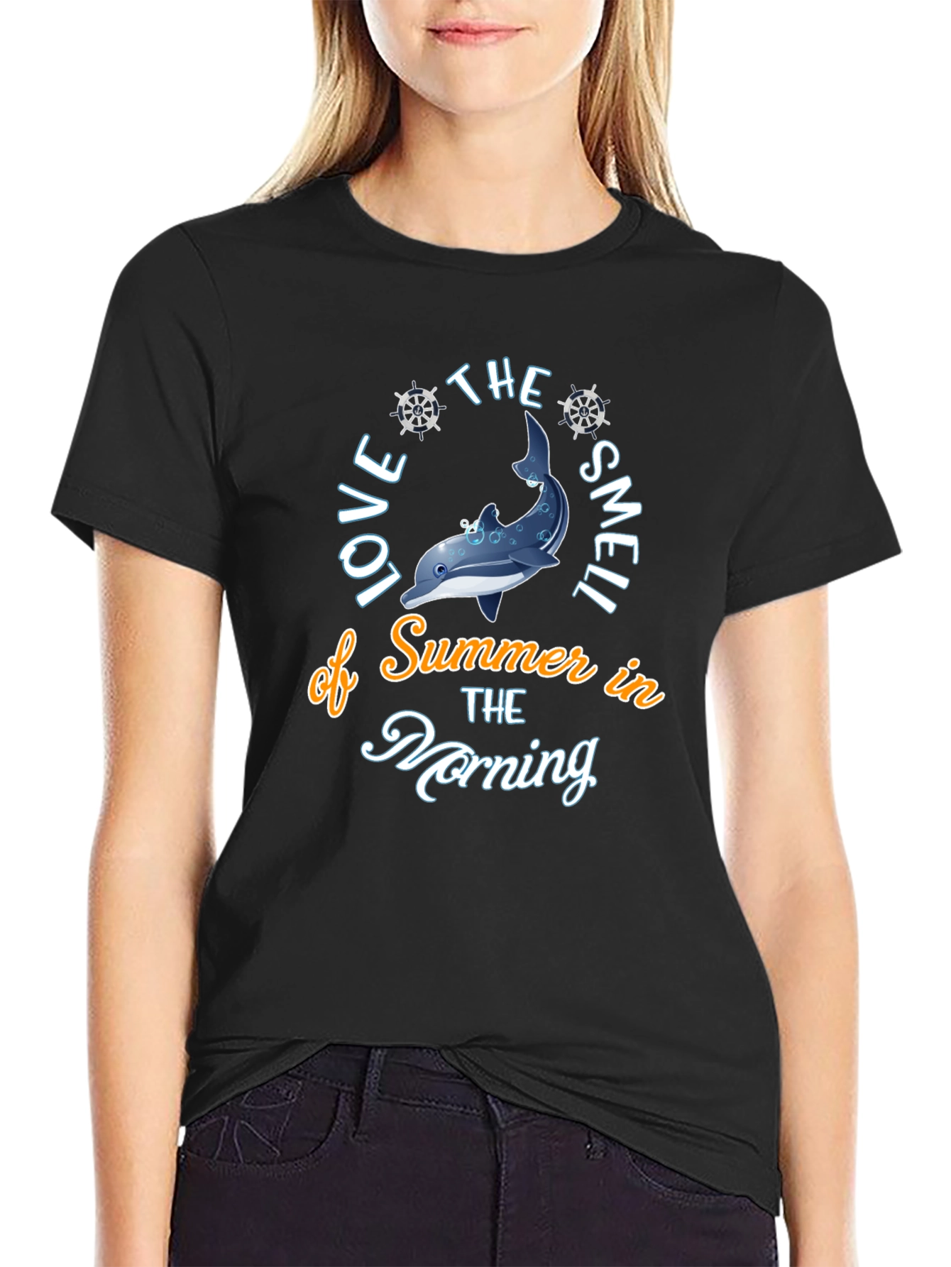 Summer Dolphin Graphic T-Shirt