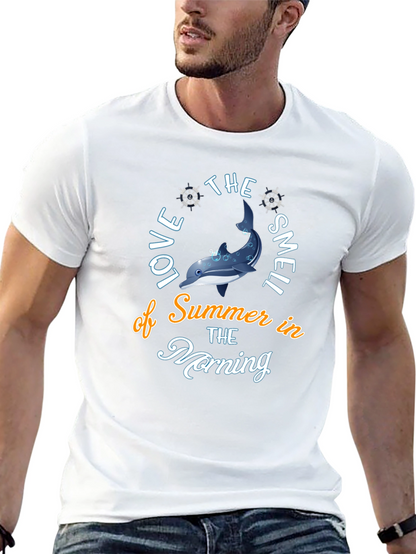 Summer Dolphin Graphic T-Shirt