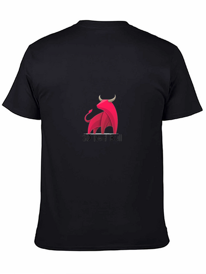 3D Red Bull Graphic Black Tee