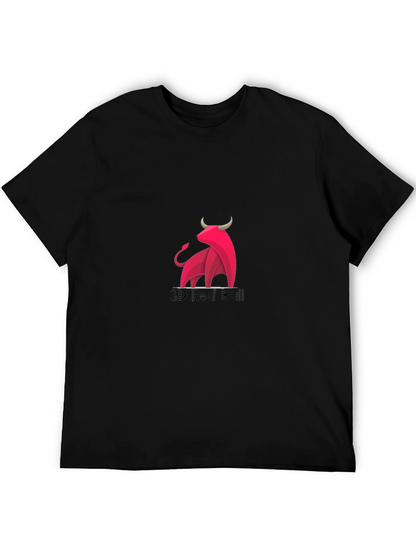 3D Red Bull Graphic Black Tee