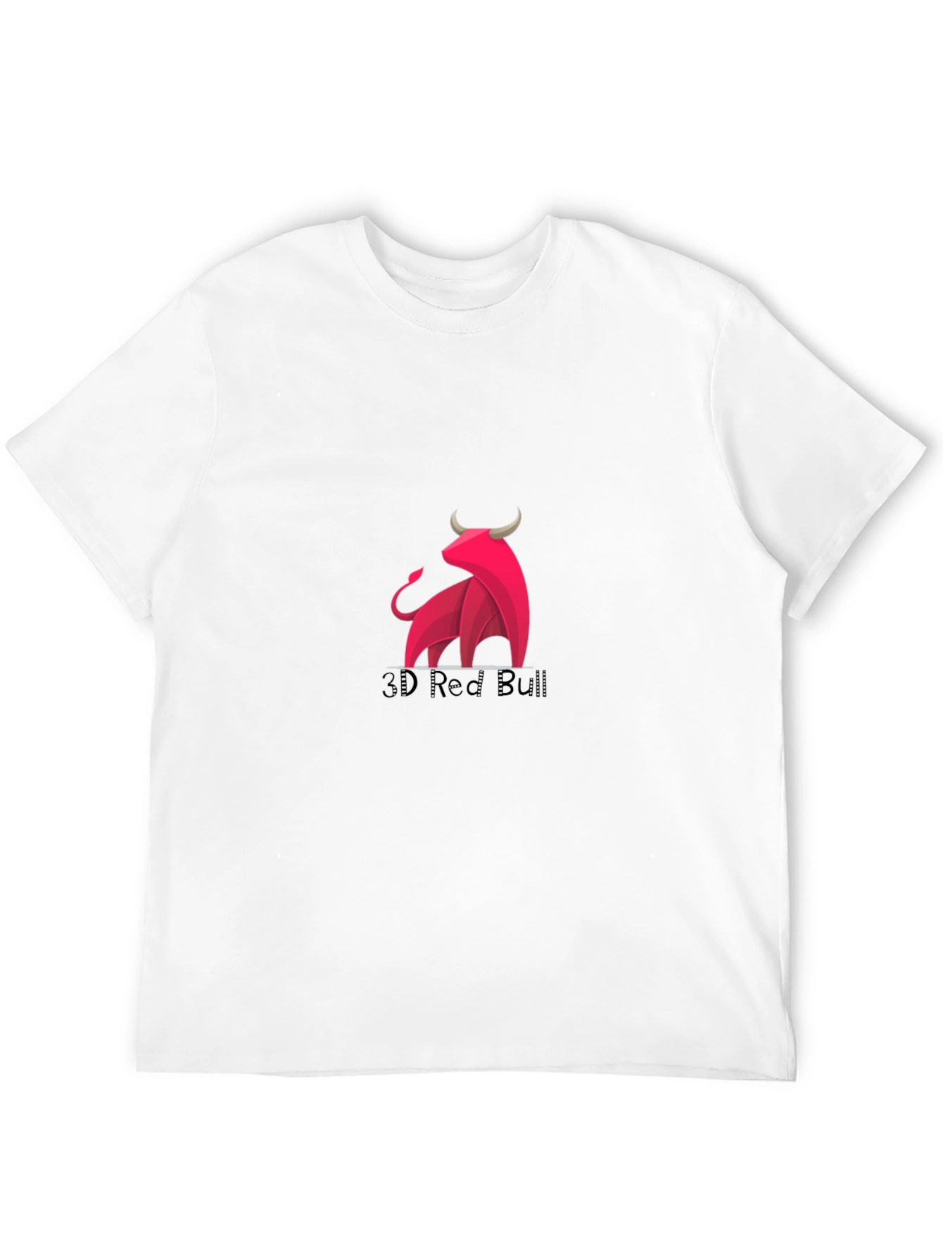 3D Red Bull Graphic Black Tee