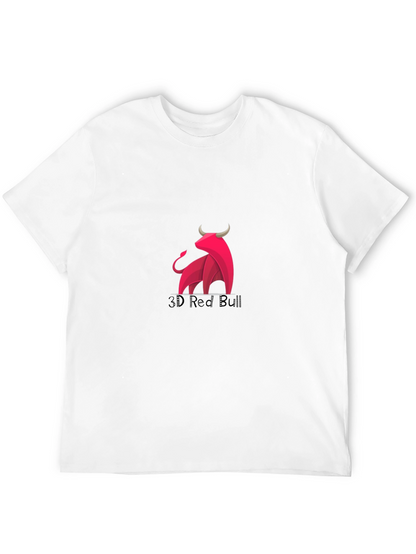 3D Red Bull Graphic Black Tee