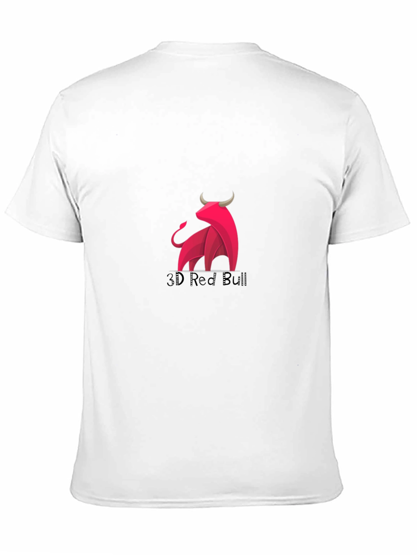 3D Red Bull Graphic Black Tee