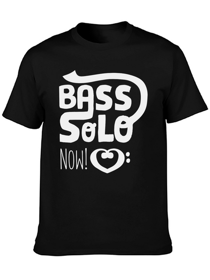 Bass Solo Now! Graphic Black T-Shirt