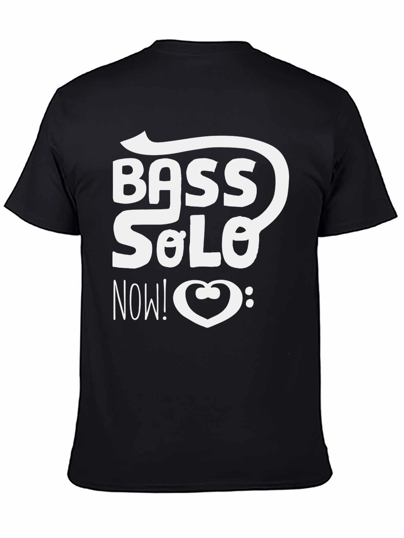 Bass Solo Now! Graphic Black T-Shirt