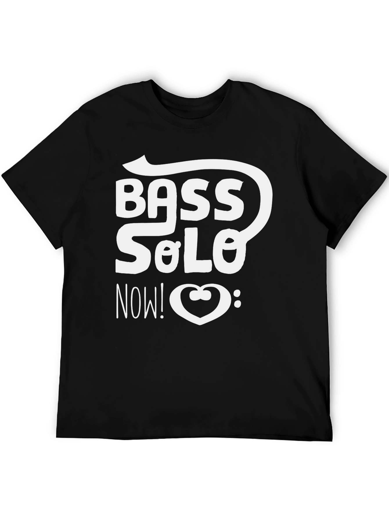 Bass Solo Now! Graphic Black T-Shirt
