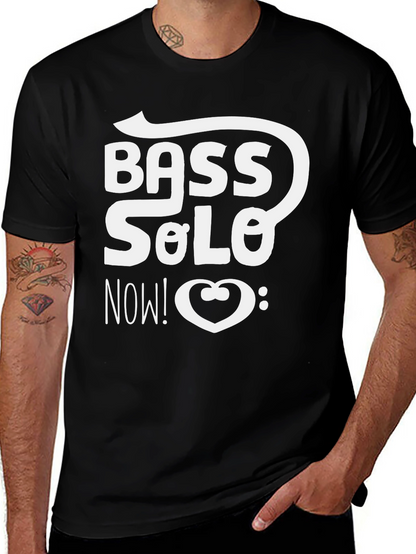 Bass Solo Now! Graphic Black T-Shirt